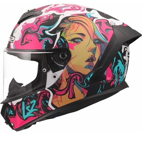 Шлем LS2 FF820 Rapid III Cyberg Black/Pink