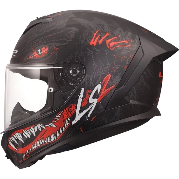 Шолом LS2 FF820 Rapid III Kaiju II Black/Red/White