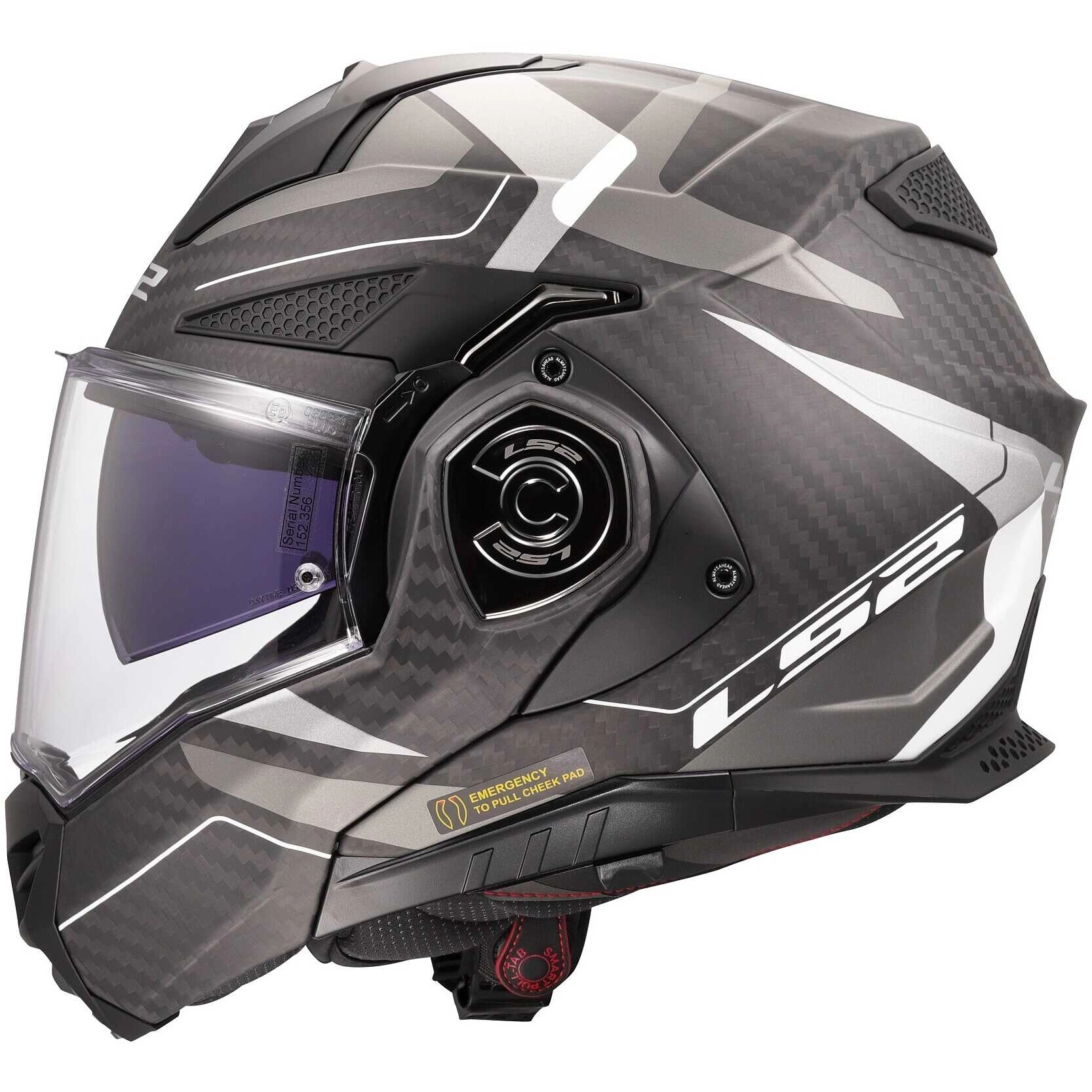 Шолом LS2 FF901 Advant X C Horizon II Carbon Silver/Grey