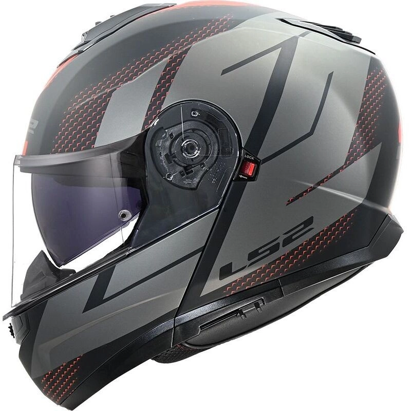 Шолом LS2 FF908 Strobe II Code Black/Grey