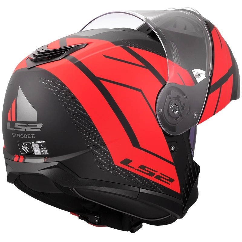Шолом LS2 FF908 Strobe II Code Black/Red