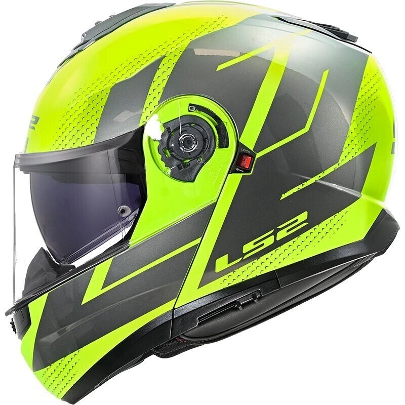Шлем LS2 FF908 Strobe II Code Yellow/Grey
