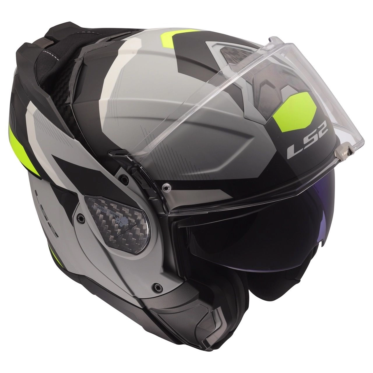 Шолом LS2 FF910 Advant II Triple Light Grey/Yellow