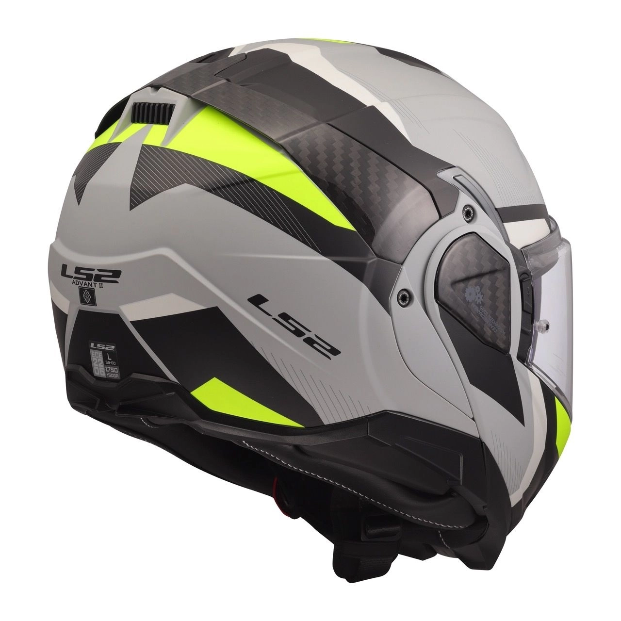 Шолом LS2 FF910 Advant II Triple Light Grey/Yellow