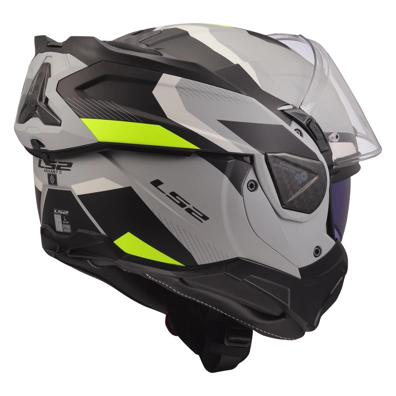 Шолом LS2 FF910 Advant II Triple Light Grey/Yellow