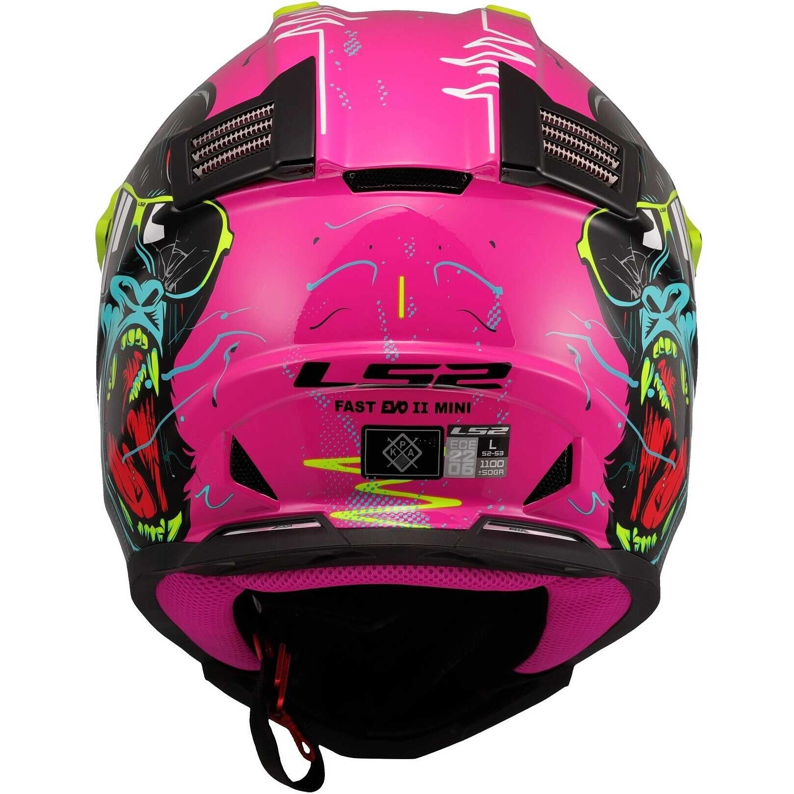 Шолом LS2 MX437 Fast II Junior Gorilla Purple