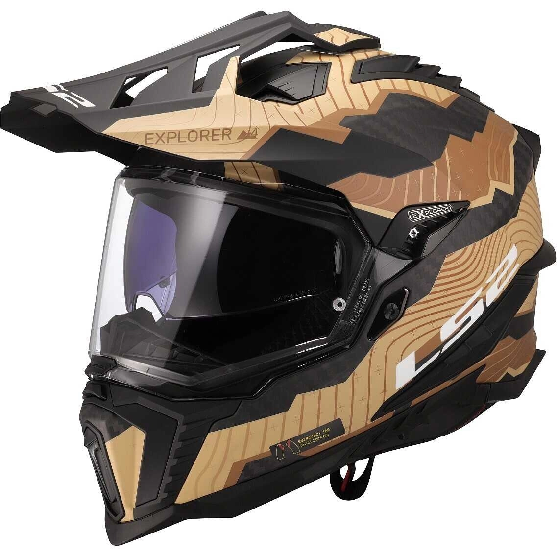 Шолом LS2 MX701 Explorer C Trick Brown/Black