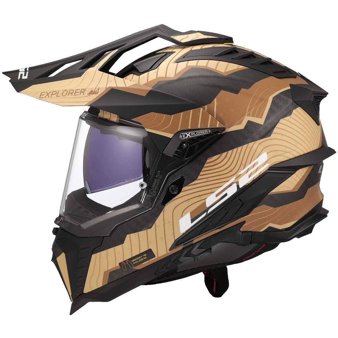 Шолом LS2 MX701 Explorer C Trick Brown/Black