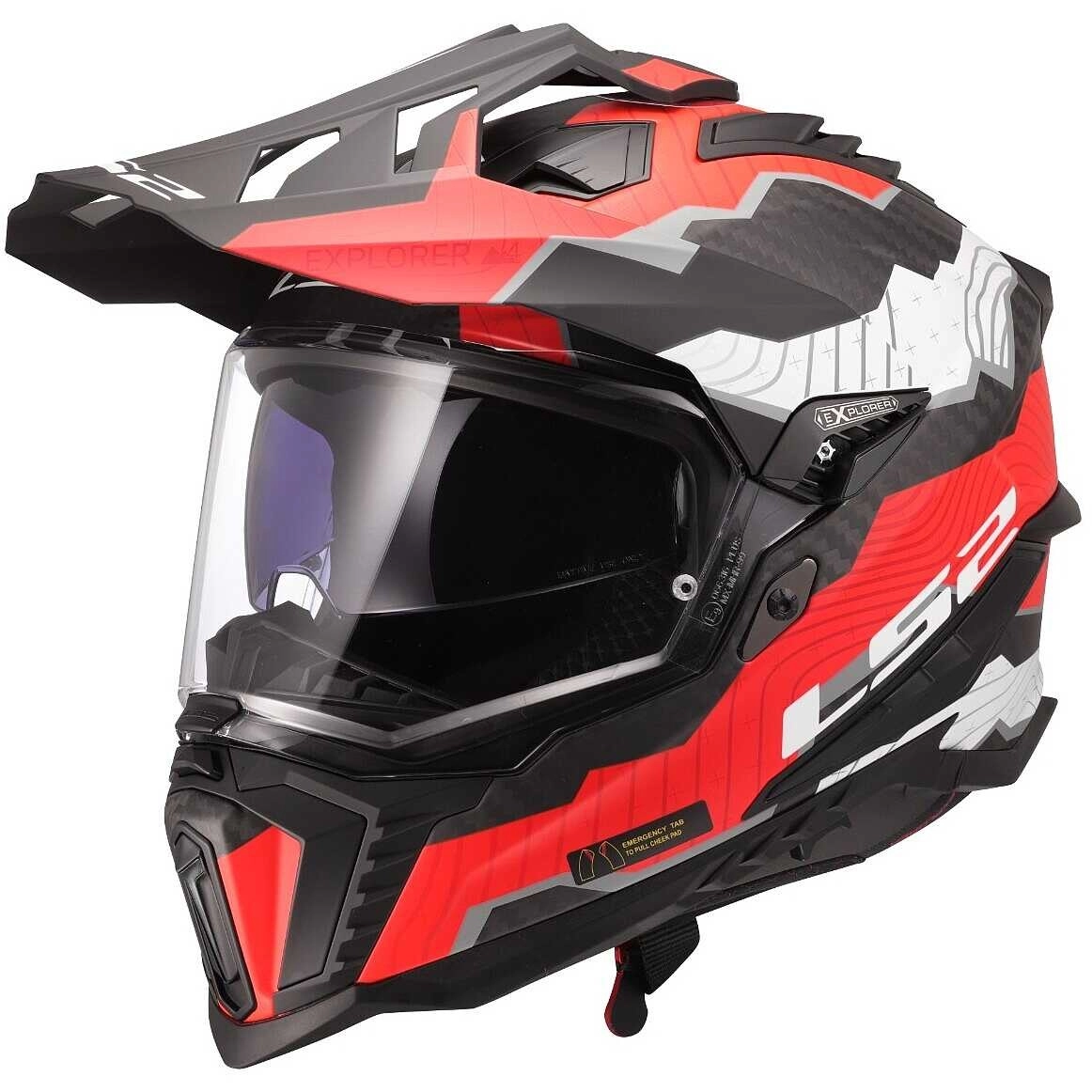 Шолом LS2 MX701 Explorer C Trick Red/White/Black