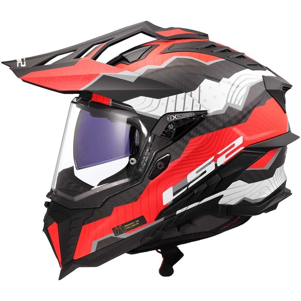 Шолом LS2 MX701 Explorer C Trick Red/White/Black
