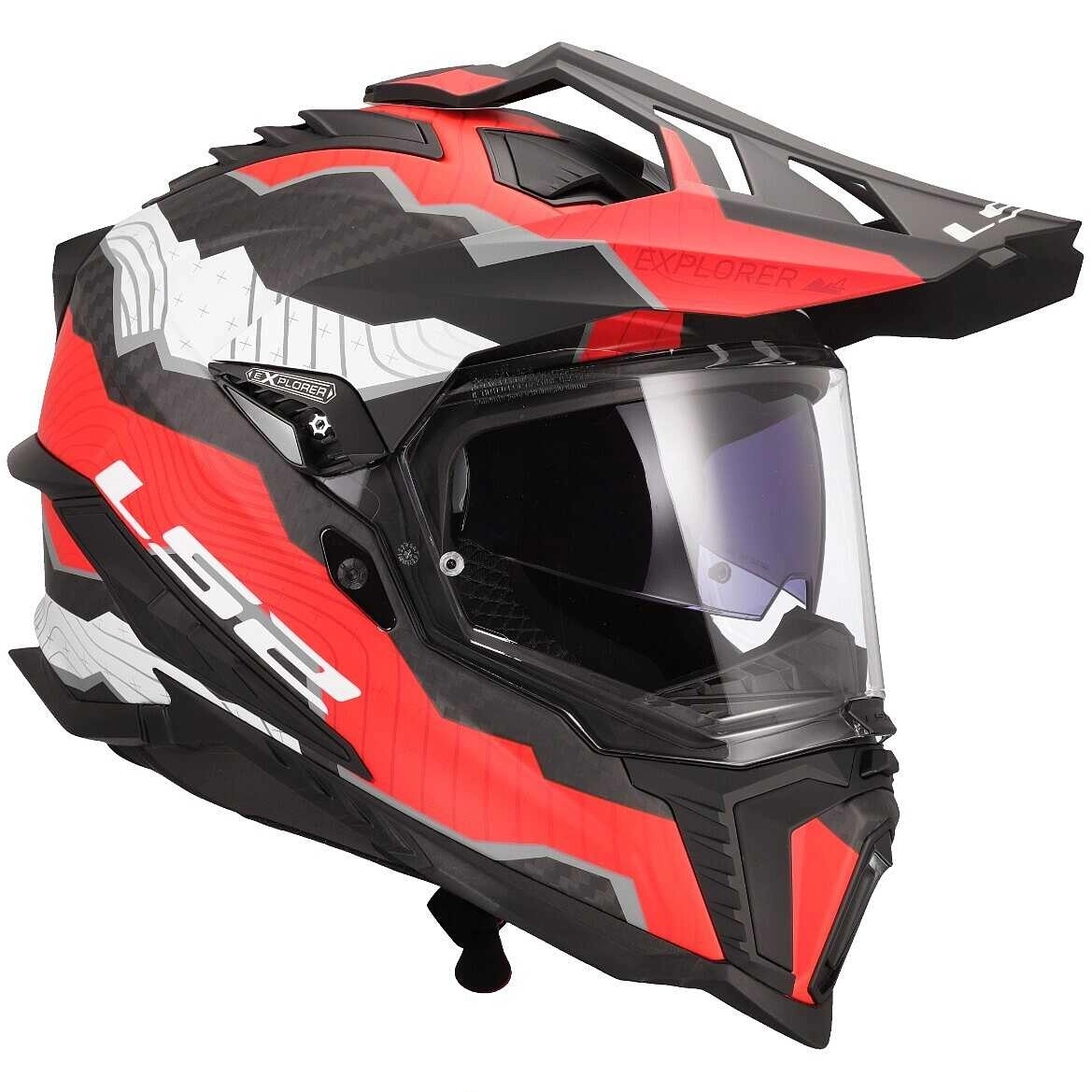 Шолом LS2 MX701 Explorer C Trick Red/White/Black