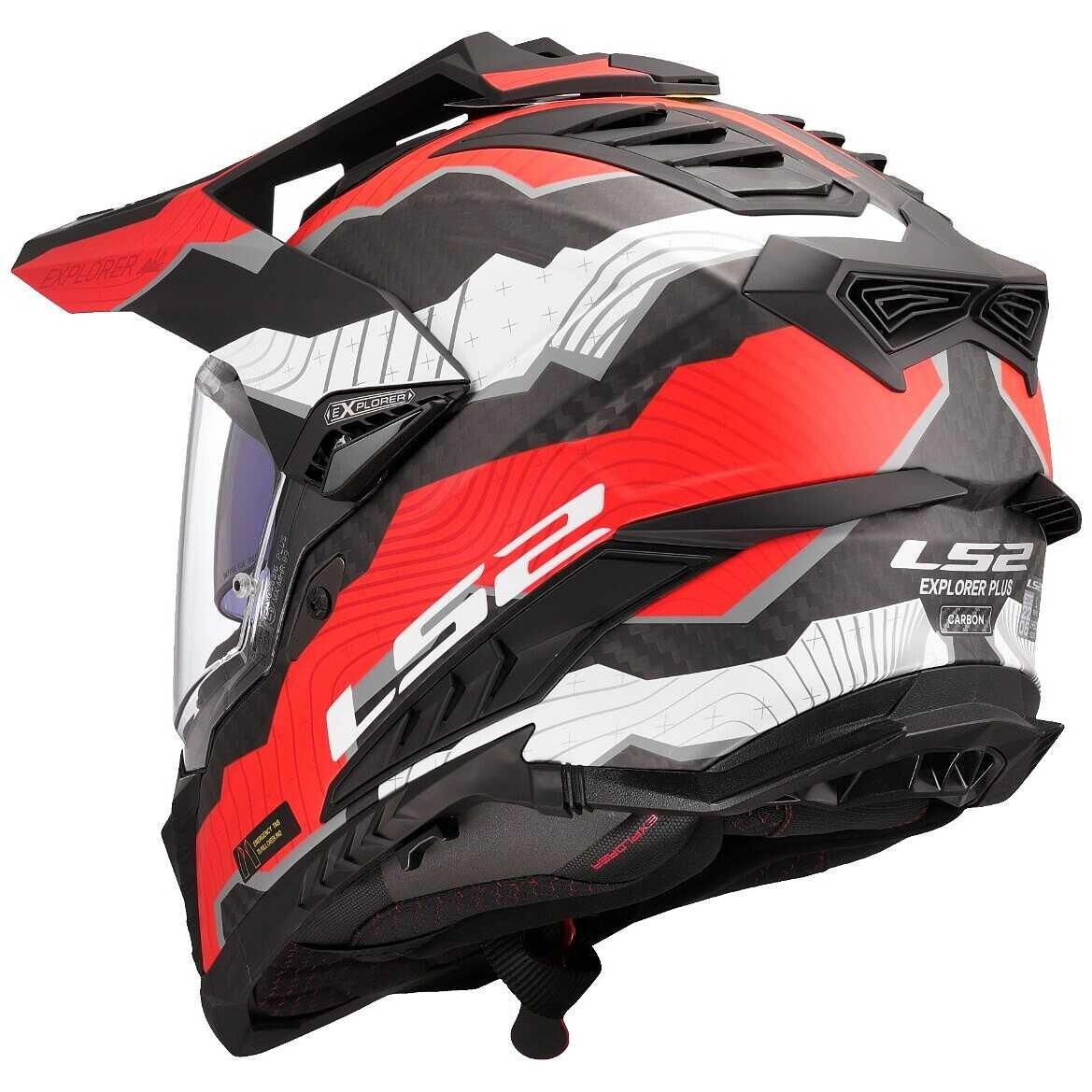 Шолом LS2 MX701 Explorer C Trick Red/White/Black