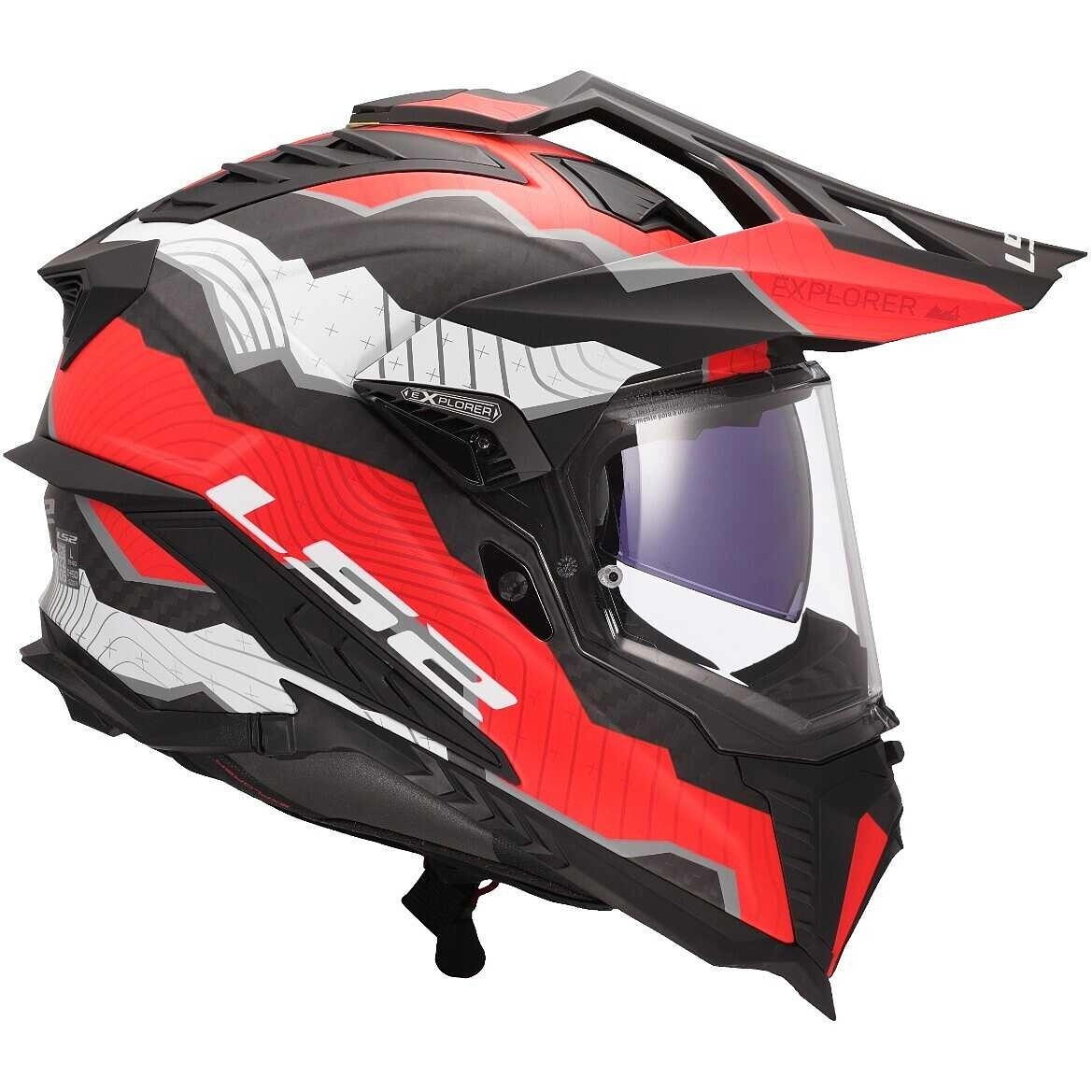 Шолом LS2 MX701 Explorer C Trick Red/White/Black