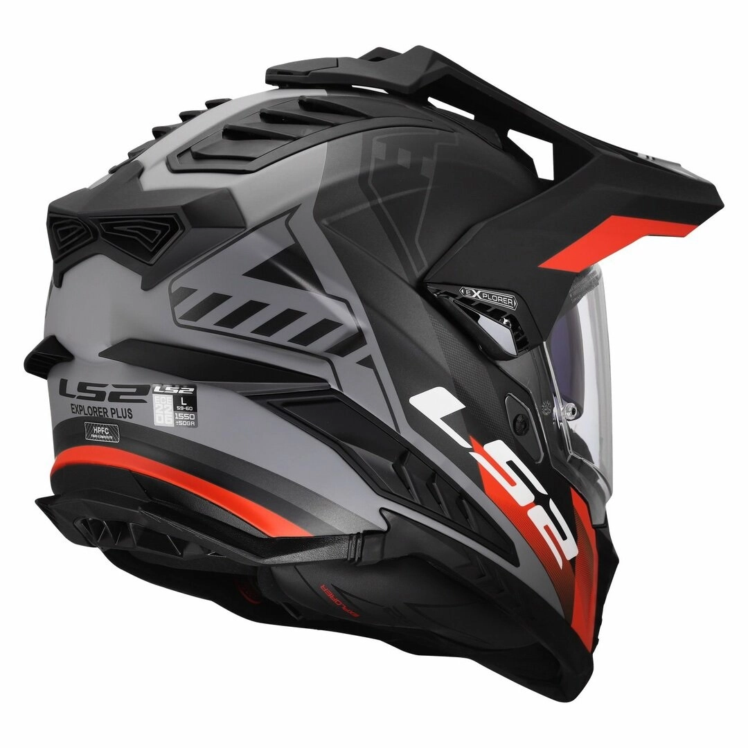 Шолом LS2 MX701 Explorer Fiber Hexa Black/Red/Grey