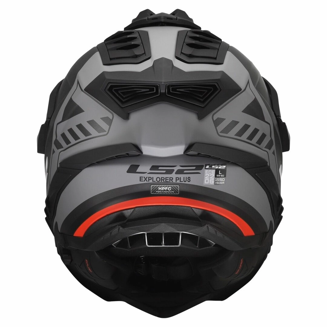 Шолом LS2 MX701 Explorer Fiber Hexa Black/Red/Grey
