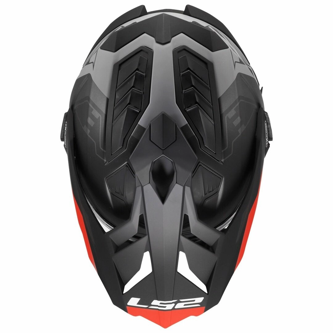 Шолом LS2 MX701 Explorer Fiber Hexa Black/Red/Grey