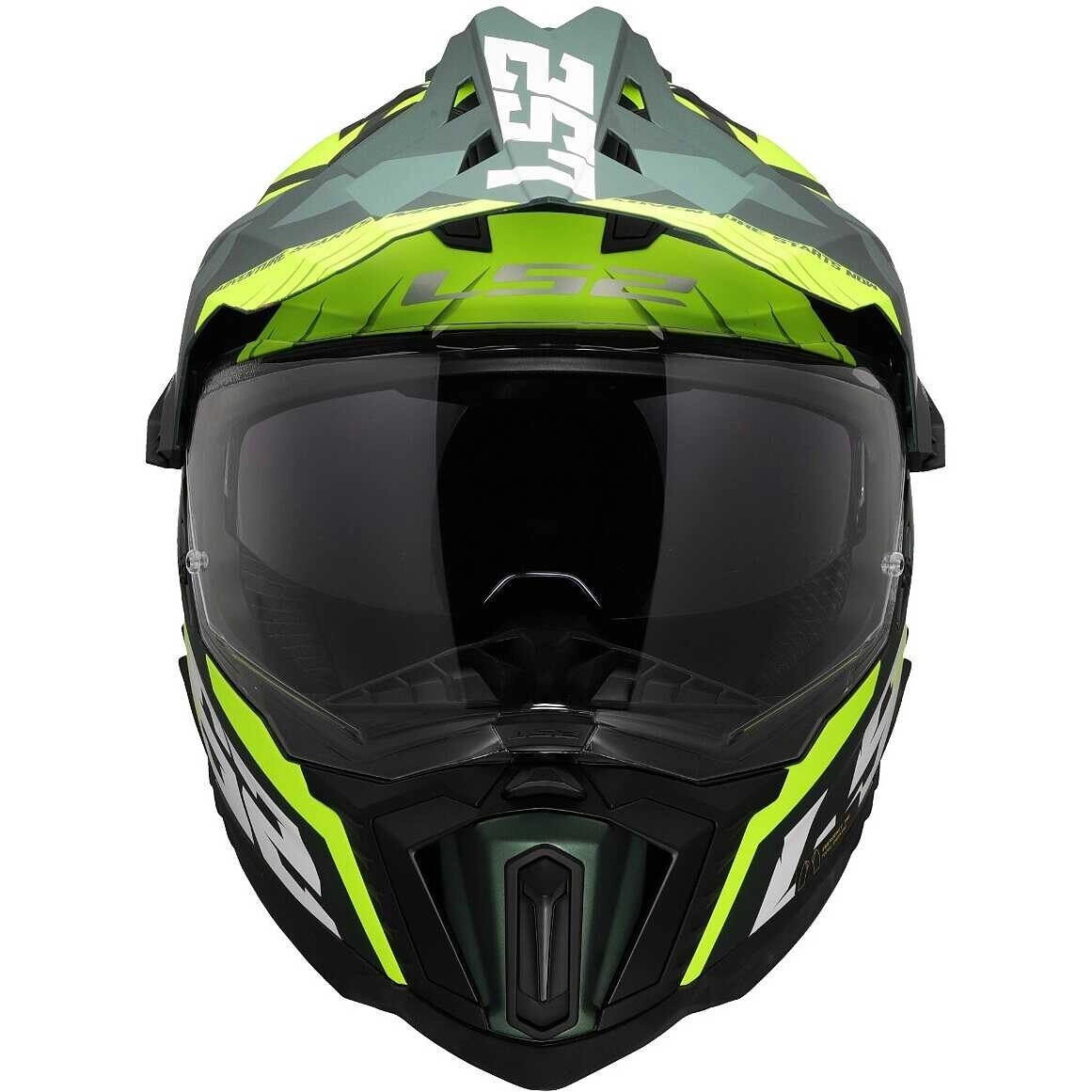 Шолом LS2 MX701 Explorer Spire Black/Yellow/Green