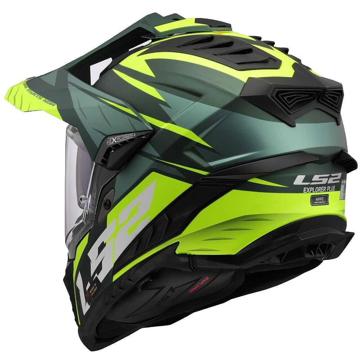 Шолом LS2 MX701 Explorer Spire Black/Yellow/Green