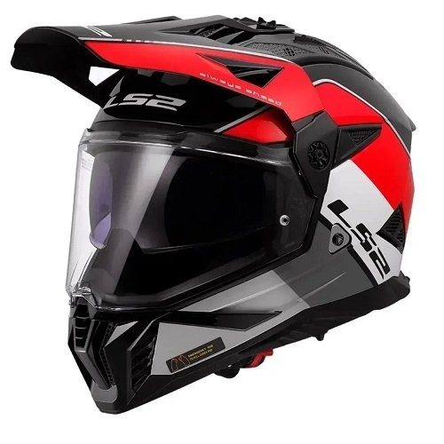Шолом LS2 MX702 Pioneer II Rally Red/White