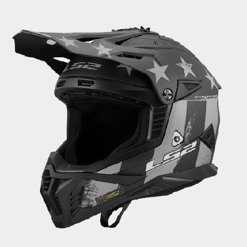 Шолом LS2 MX708 Fast II Battle Scar Tonal Grey/Black