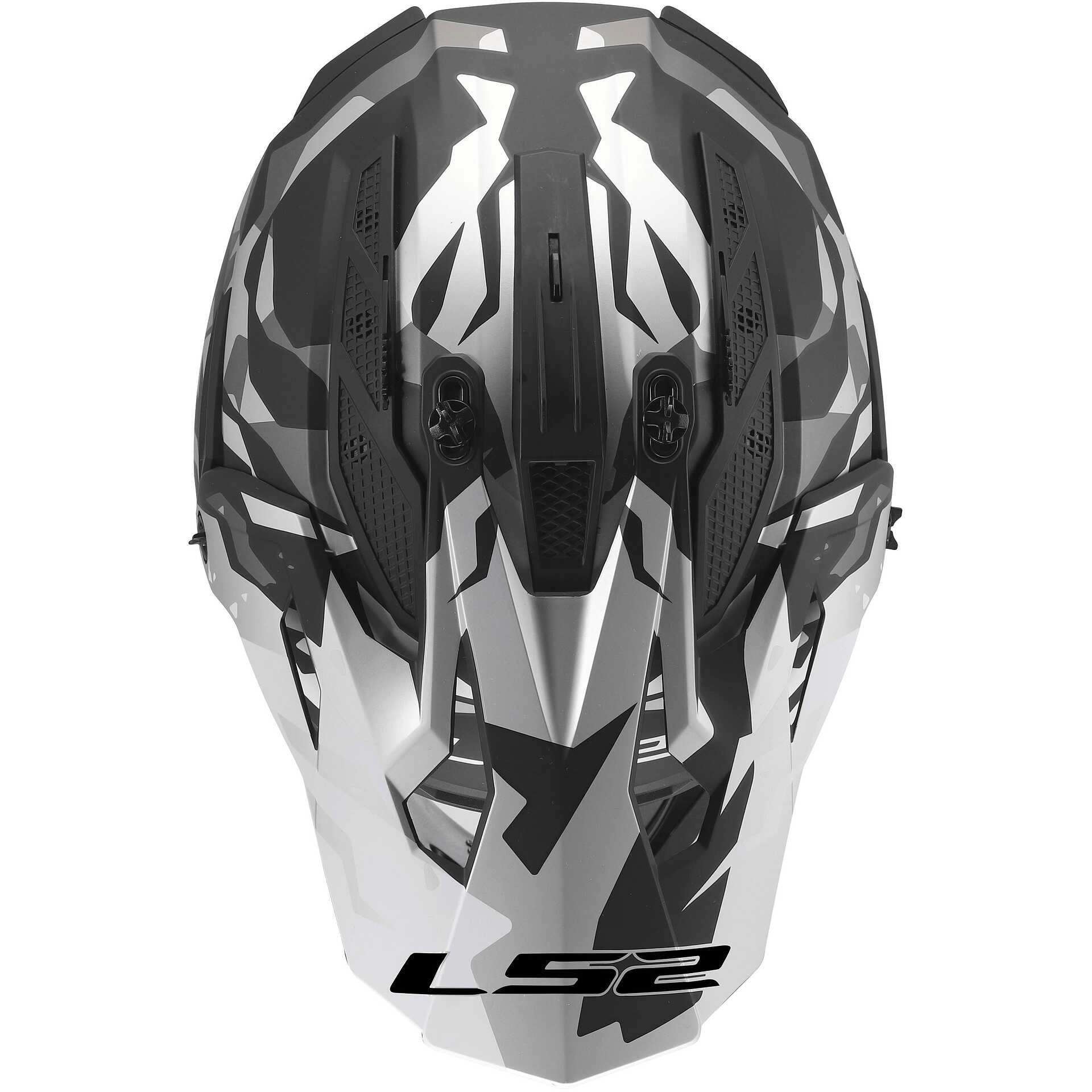 Шолом LS2 MX708 Fast II Grotesk Black/Grey