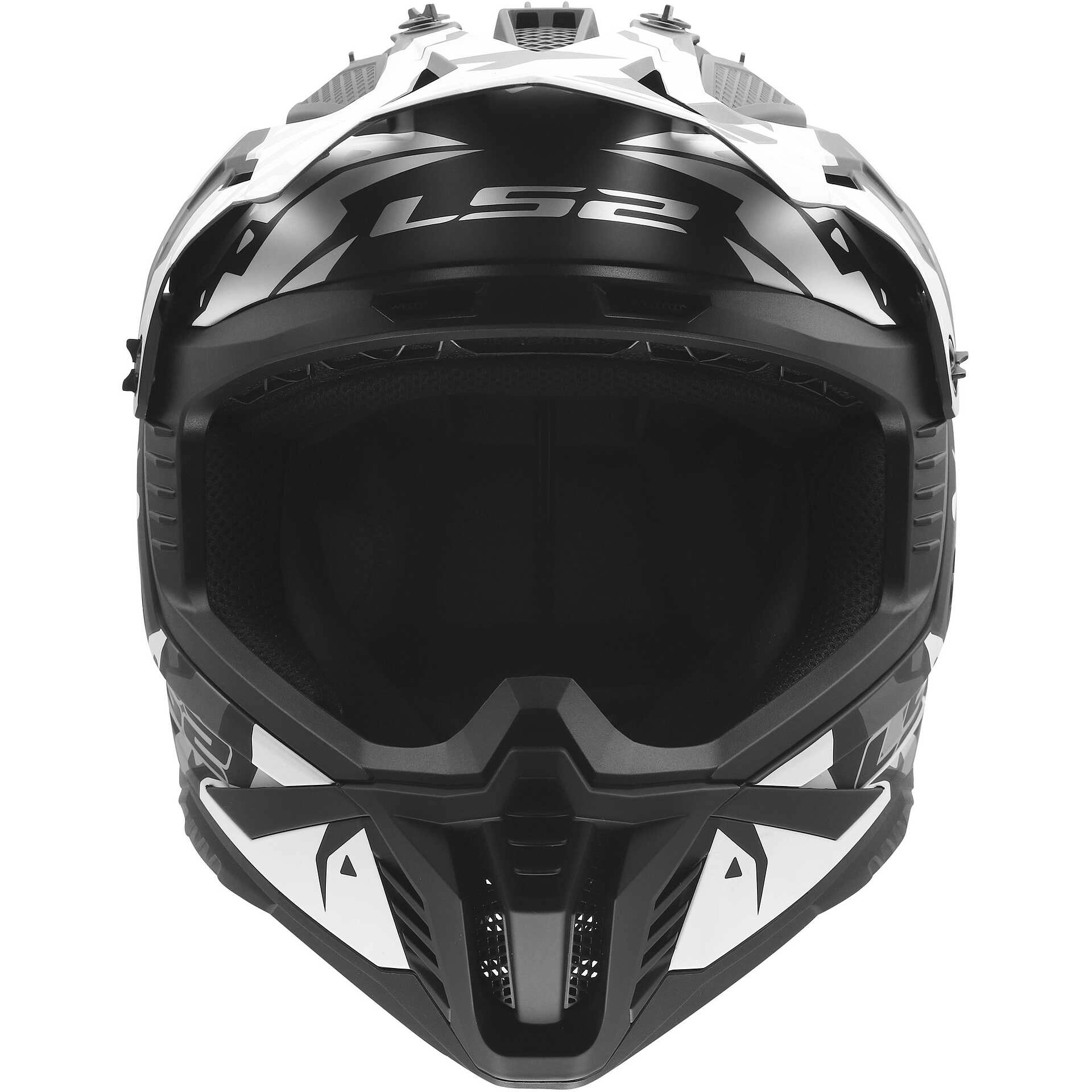 Шолом LS2 MX708 Fast II Grotesk Black/Grey