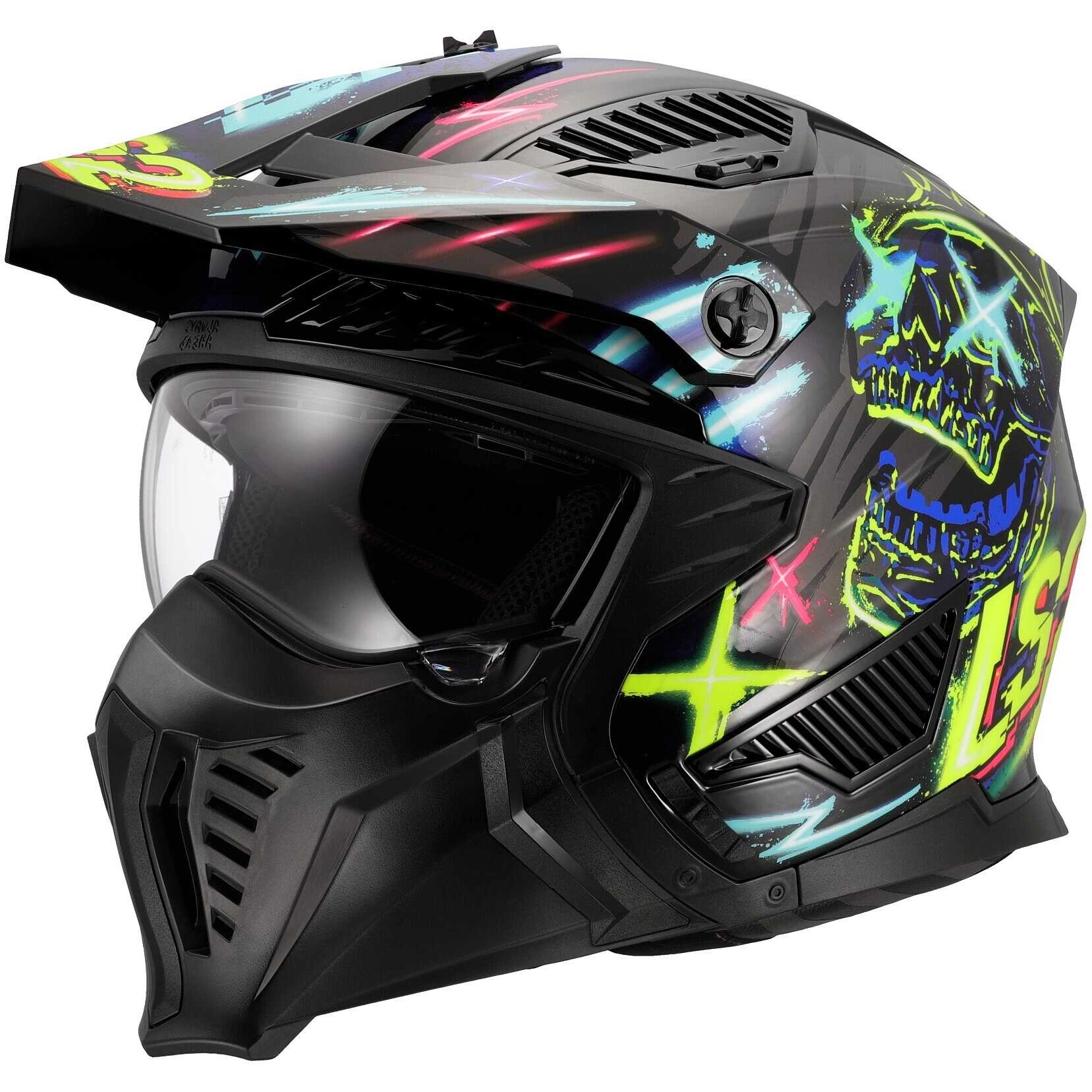 Шолом LS2 OF606 Drifter Rayz Black/Blue
