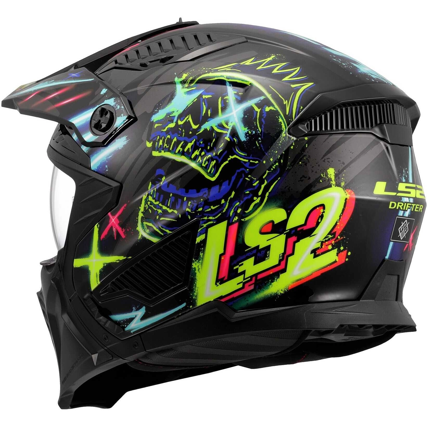 Шолом LS2 OF606 Drifter Rayz Black/Blue