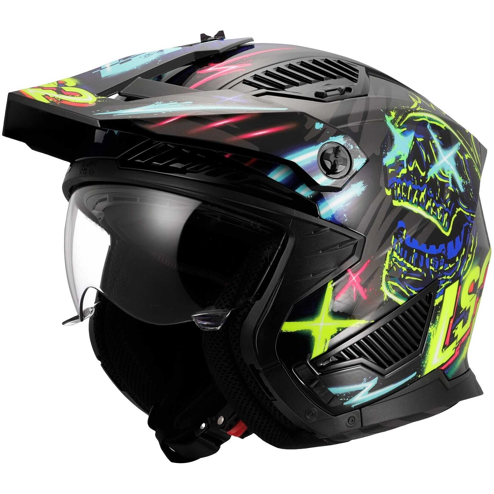 Шолом LS2 OF606 Drifter Rayz Black/Blue