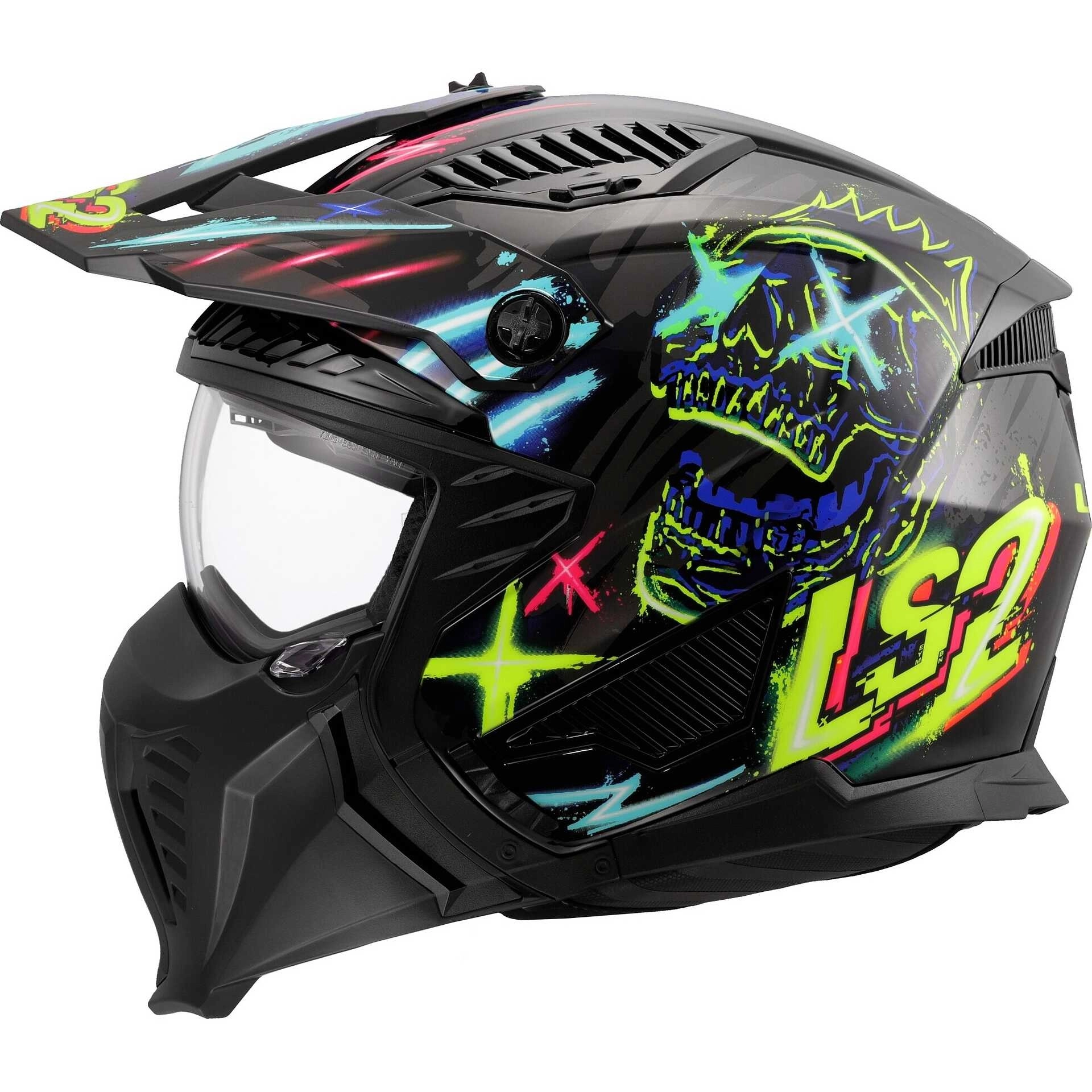 Шолом LS2 OF606 Drifter Rayz Black/Blue