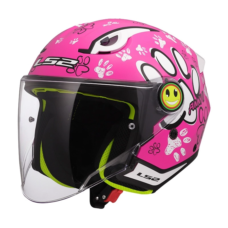 Шолом LS2 OF622 Funny II Paws Pink