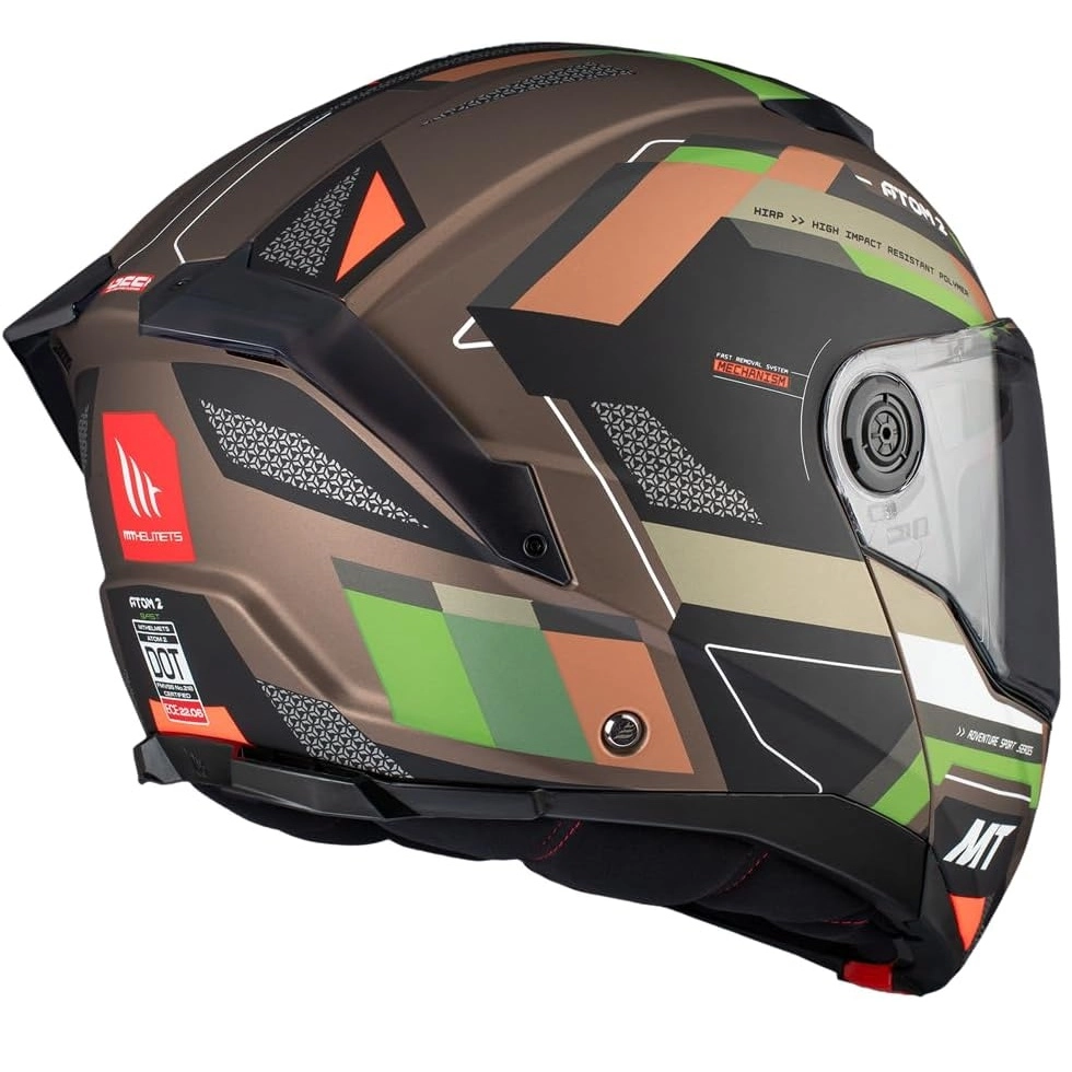 Шолом MT Atom 2 SV Bast Green Matt