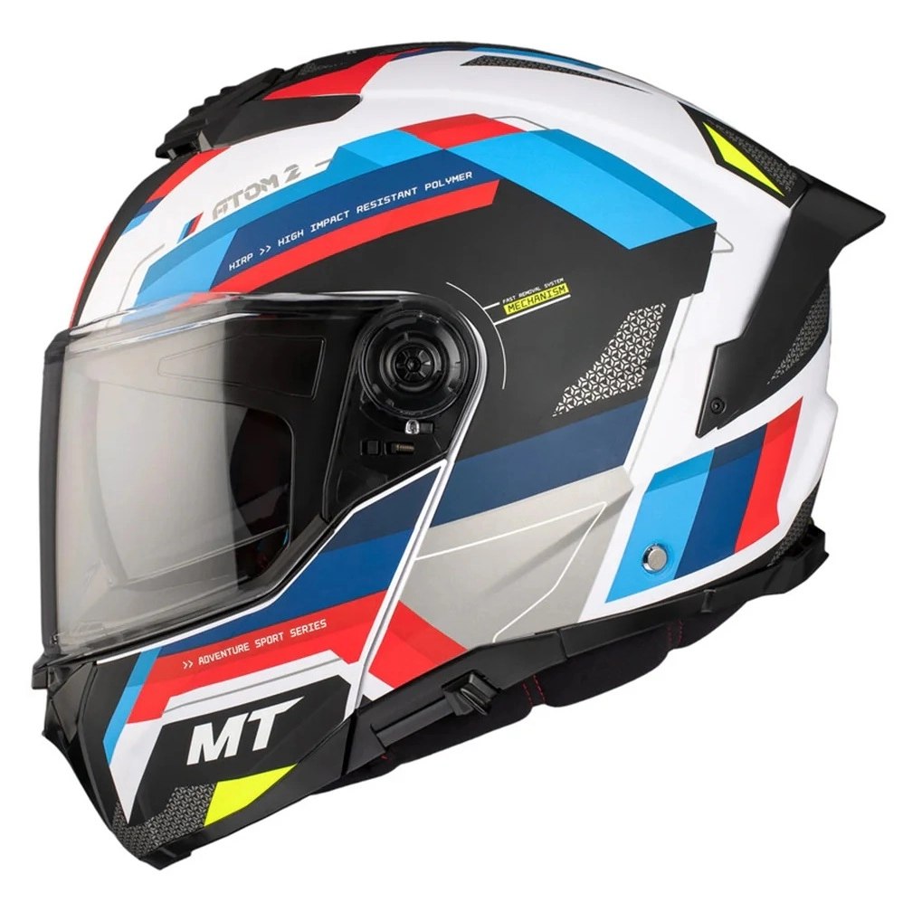Шлем MT Atom 2 SV Bast White/Blue/Red