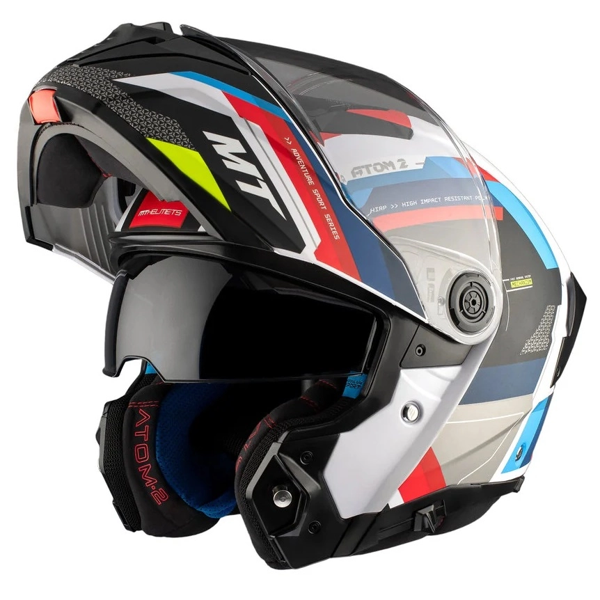 Шлем MT Atom 2 SV Bast White/Blue/Red