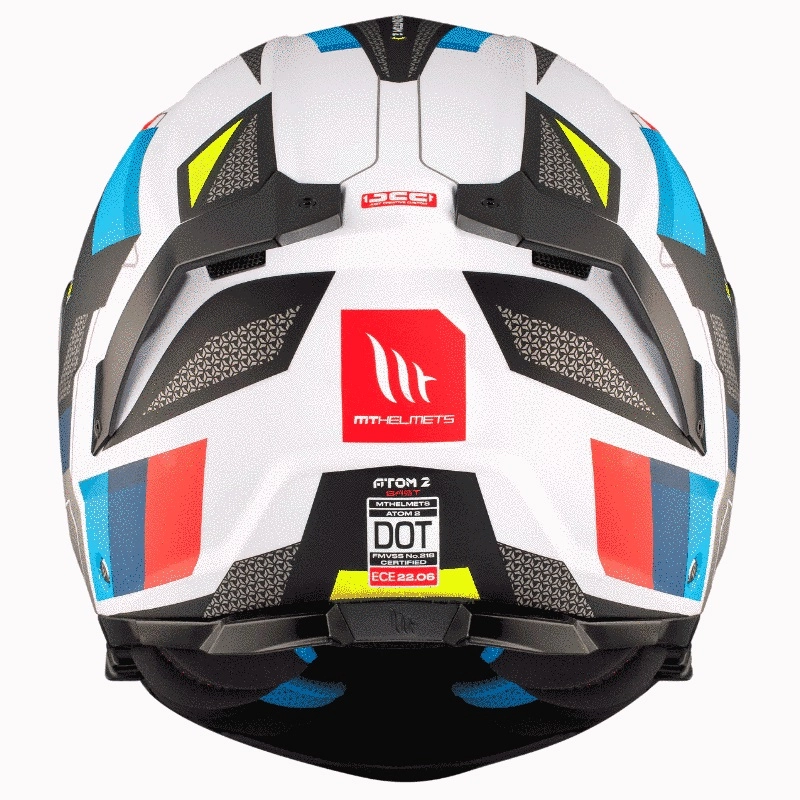 Шлем MT Atom 2 SV Bast White/Blue/Red