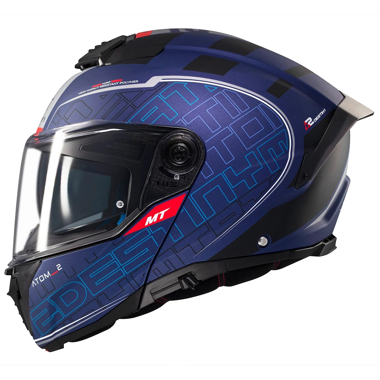 Шолом MT Atom 2 SV Destiny C7 Blue Matt