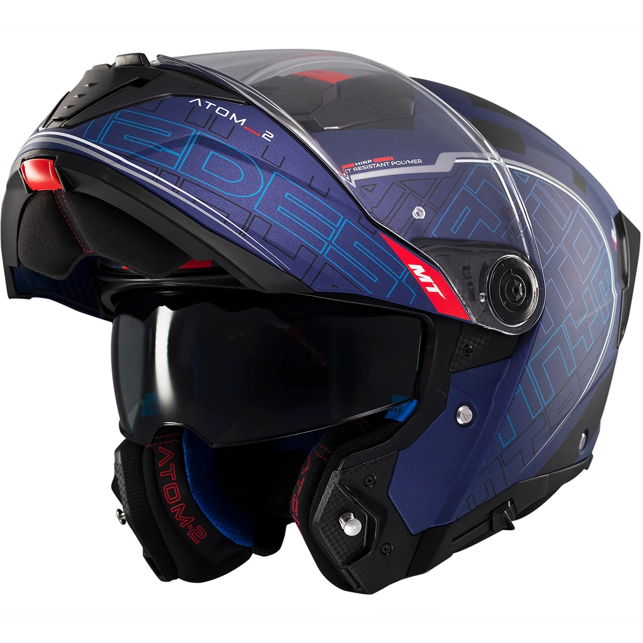 Шолом MT Atom 2 SV Destiny C7 Blue Matt
