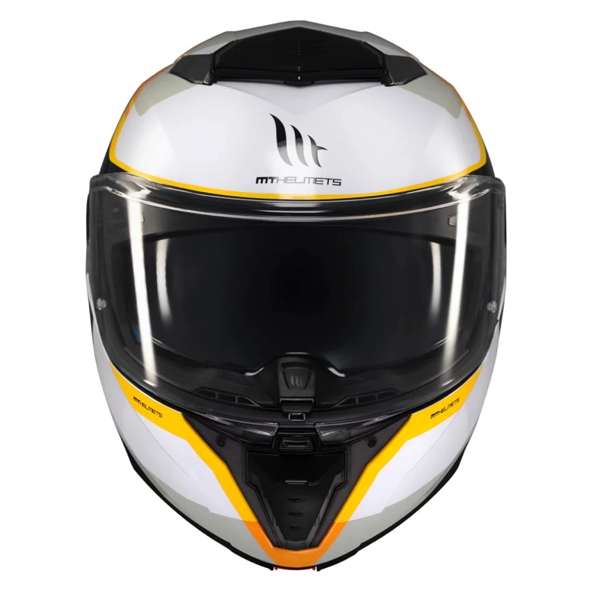 Шолом MT Atom 2 SV Emalla B3 White/Black/Orange