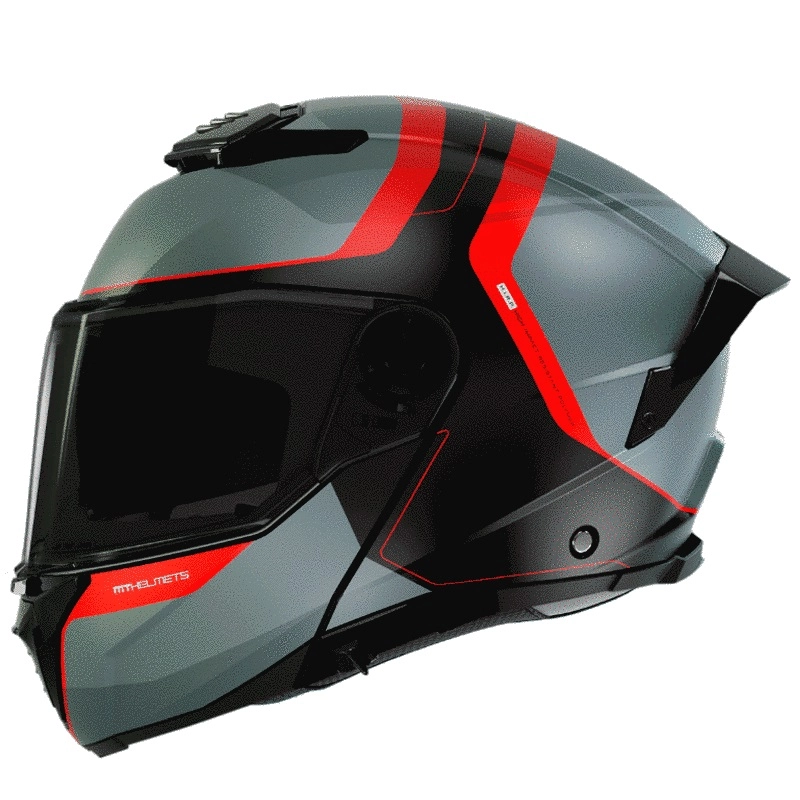 Шолом MT Atom 2 SV Emalla Grey/Red