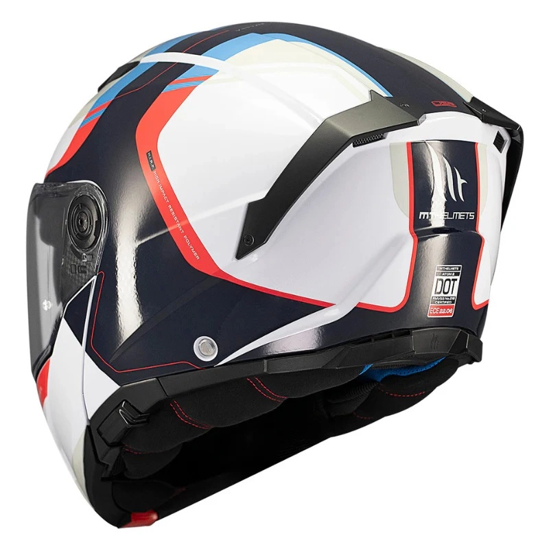 Шолом MT Atom 2 SV Emalla White/Black/Blue