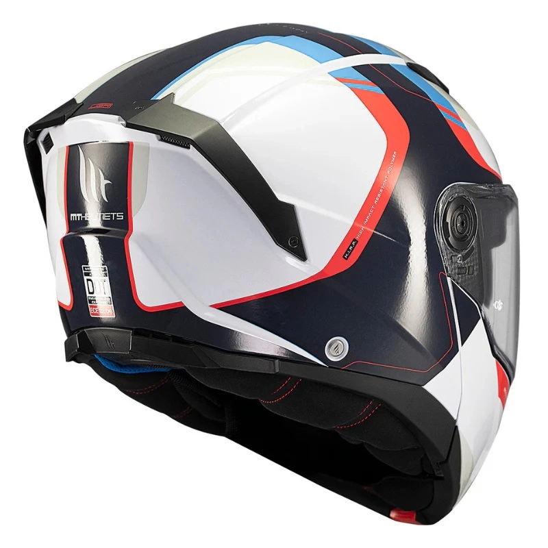 Шолом MT Atom 2 SV Emalla White/Black/Blue