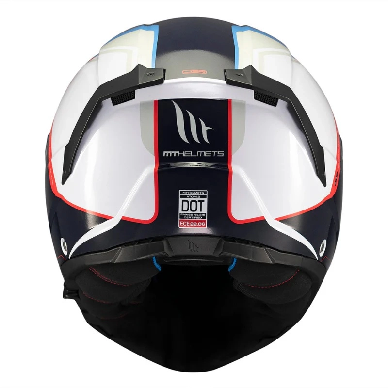 Шолом MT Atom 2 SV Emalla White/Black/Blue
