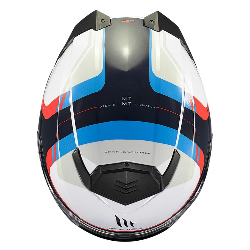 Шолом MT Atom 2 SV Emalla White/Black/Blue