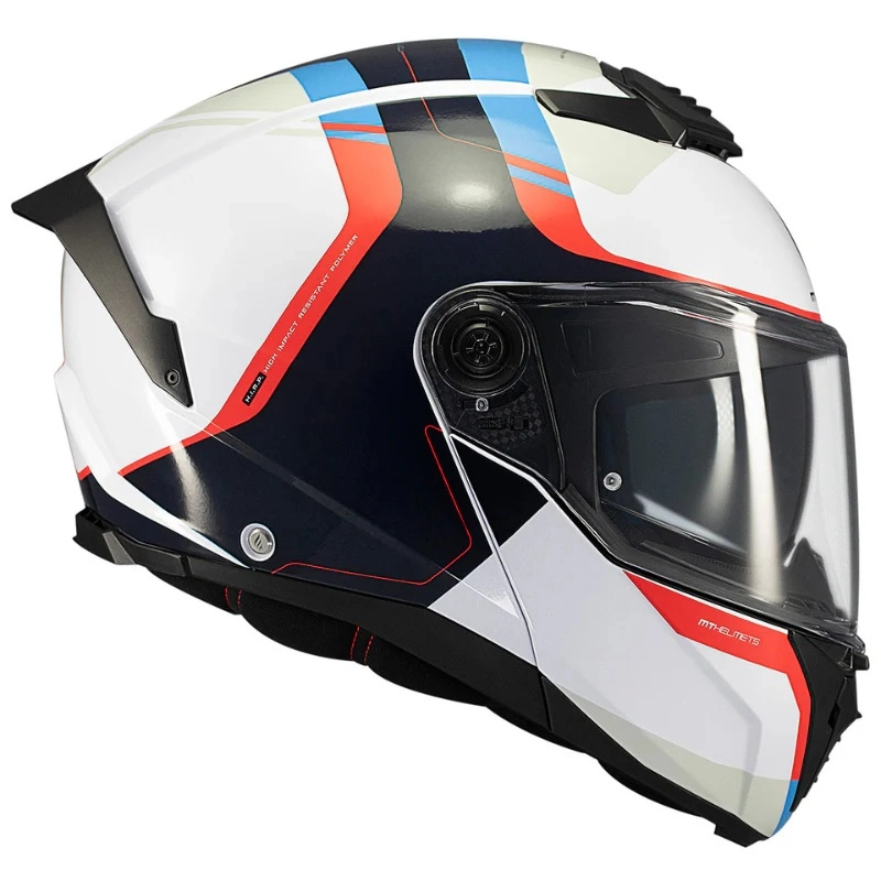 Шолом MT Atom 2 SV Emalla White/Black/Blue