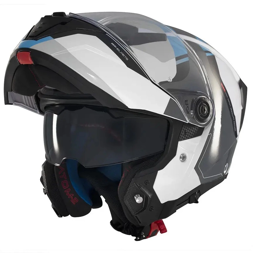 Шолом MT Atom 2 SV Emalla White/Grey/Blue
