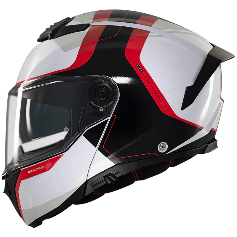 Шолом MT Atom 2 SV Emalla White/Red/Black