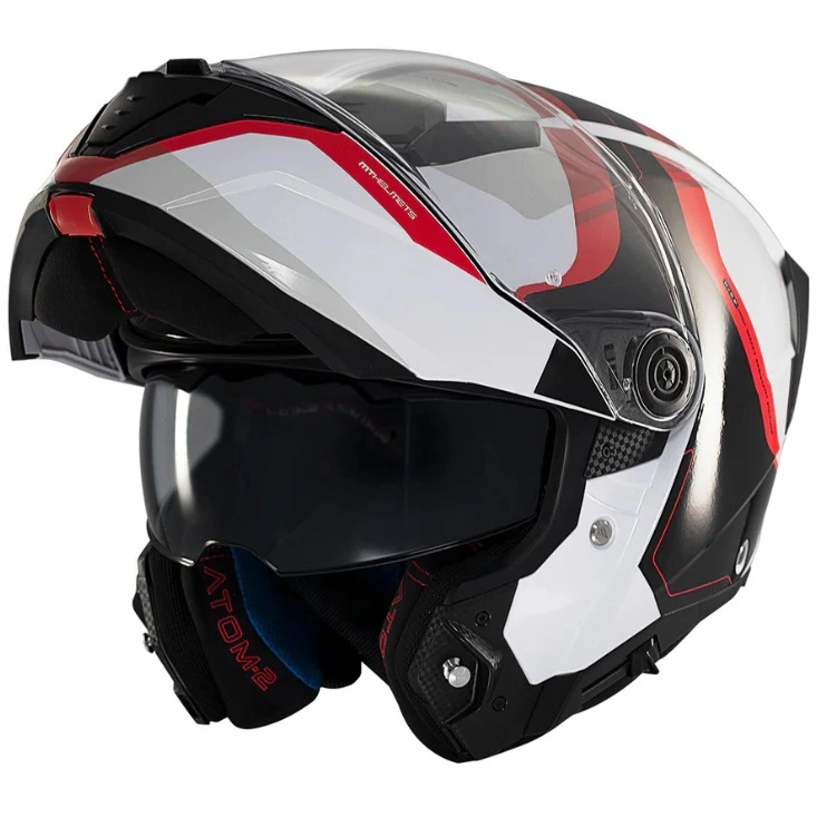 Шолом MT Atom 2 SV Emalla White/Red/Black