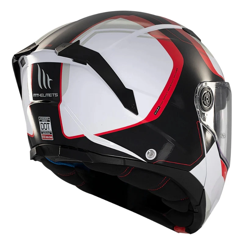 Шолом MT Atom 2 SV Emalla White/Red/Black