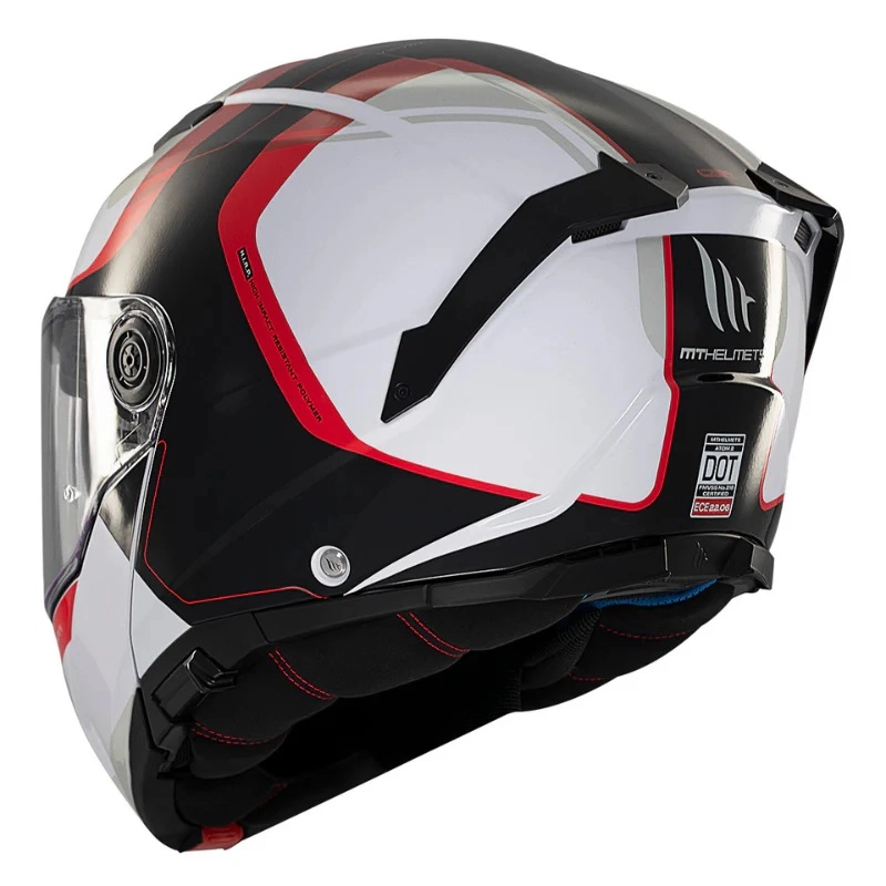 Шолом MT Atom 2 SV Emalla White/Red/Black