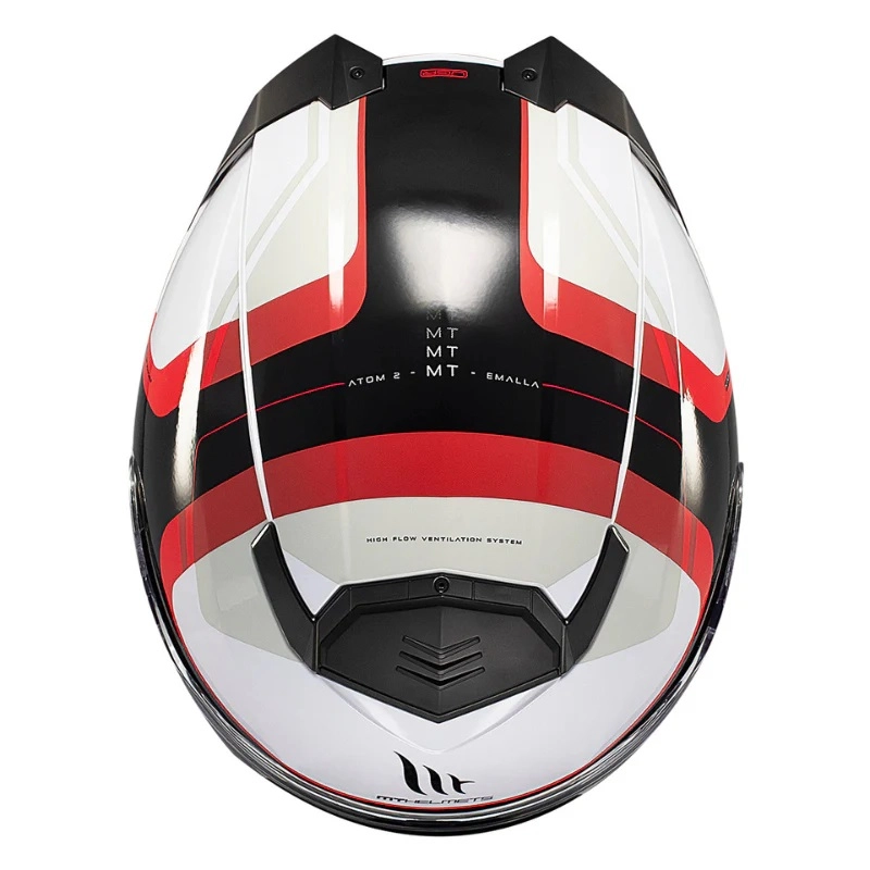 Шолом MT Atom 2 SV Emalla White/Red/Black